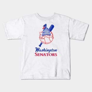 Defunct Washington Senators Baseball Kids T-Shirt